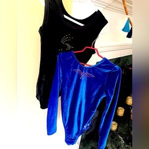 Girl’s GK Gymnastics Leotards - Set of Two Size Child XS